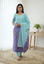 Ultra Soft Breathable Fabric Block Print Three Piece Wear | নরম আরামদায়ক ফেব্রিক নারীদের ফ্যাশন ওয়্যার । MNK SHOP - Image 12