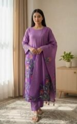 Ultra Soft Breathable Fabric Block Print Three Piece Wear | নরম আরামদায়ক ফেব্রিক নারীদের ফ্যাশন ওয়্যার । MNK SHOP - Image 3