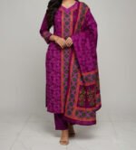 Attractive Set Block Print Three Piece Outfit | আকর্ষণীয় থ্রি পিস সেট প্রিন্টেড পোশাক আউটফিট । MNK SHOP - Image 5