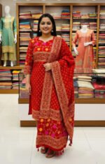 Attractive Set Block Print Three Piece Outfit | আকর্ষণীয় থ্রি পিস সেট প্রিন্টেড পোশাক আউটফিট । MNK SHOP - Image 3