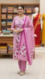 Sophisticated Party Outfit Block Print Three Piece Outfit | সোফিস্টিকেটেড পার্টি আউটফিট ফ্যাশন কালেকশন আউটফিট । MNK SHOP - Image 11