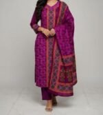 Sophisticated Party Outfit Block Print Three Piece Outfit | সোফিস্টিকেটেড পার্টি আউটফিট ফ্যাশন কালেকশন আউটফিট । MNK SHOP - Image 5