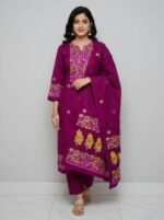 Sophisticated Party Outfit Block Print Three Piece Outfit | সোফিস্টিকেটেড পার্টি আউটফিট ফ্যাশন কালেকশন আউটফিট । MNK SHOP - Image 7