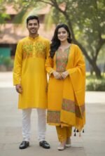 Aesthetic Traditional Style Block Print Three Piece Selection | নান্দনিক ট্রেডিশনাল স্টাইল নতুন ফ্যাশন সিলেকশন । MNK SHOP