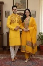 Premium Handcrafted Work Panjabi Three Piece Couple Set | প্রিমিয়াম হাতের কাজ সুন্দর পাঞ্জাবি সেট । MNK SHOP - Image 17
