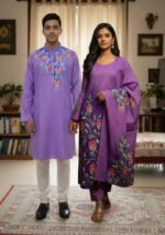 Aesthetic Traditional Style Block Print Three Piece Outfit | নান্দনিক ট্রেডিশনাল স্টাইল ব্লক প্রিন্ট থ্রি পিস আউটফিট । MNK SHOP