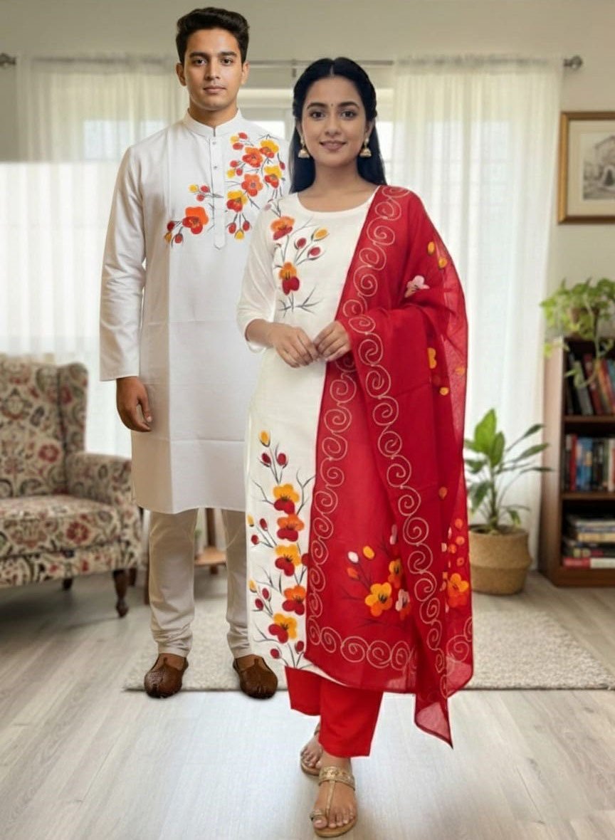1772199202_L_11 Casual Daily Wear Block Print Three Piece Attire | ক্যাজুয়াল ডেইলি ওয়্যার দৈনন্দিন থ্রি পিস পোশাক । MNK SHOP - Image 1