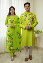 Aesthetic Traditional Style Block Print Three Piece Outfit | নান্দনিক ট্রেডিশনাল স্টাইল ব্লক প্রিন্ট থ্রি পিস আউটফিট । MNK SHOP - Image 3