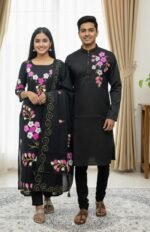 Aesthetic Traditional Style Block Print Three Piece Outfit | নান্দনিক ট্রেডিশনাল স্টাইল ব্লক প্রিন্ট থ্রি পিস আউটফিট । MNK SHOP - Image 4