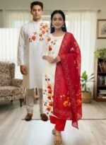 Ultra Soft Breathable Fabric Block Print Three Piece Attire | নরম আরামদায়ক ফেব্রিক নারীদের থ্রি পিস পোশাক । MNK SHOP - Image 4