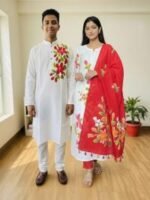 Ultra Soft Breathable Fabric Block Print Three Piece Attire | নরম আরামদায়ক ফেব্রিক নারীদের থ্রি পিস পোশাক । MNK SHOP - Image 7