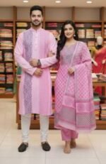 Ultra Soft Breathable Fabric Block Print Three Piece Selection | নরম আরামদায়ক ফেব্রিক আধুনিক পোশাক সিলেকশন । MNK SHOP - Image 4
