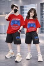 Premium Half Sleeve Style Drop Shoulder Baby TShirt and Pant Set Outfit | প্রিমিয়াম হাফ স্লিভ স্টাইল আধুনিক বেবি পোশাক আউটফিট । MNK SHOP - Image 5