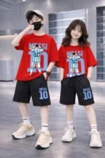 Premium Half Sleeve Style Drop Shoulder Baby TShirt and Pant Set Outfit | প্রিমিয়াম হাফ স্লিভ স্টাইল আধুনিক বেবি পোশাক আউটফিট । MNK SHOP - Image 6