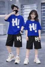 Deluxe Urban Fashion Drop Shoulder Baby TShirt and Pant Set Wear | ডেলুক্স আর্বান ফ্যাশন বেবি পোশাক সেট ওয়্যার । MNK SHOP - Image 9
