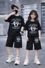Youthful Oversized Fit Drop Shoulder Baby T-Shirt and Pant Set | তরুণদের পছন্দের ওভারসাইজড ফিট ফ্যাশনেবল বেবি সেট । MNK SHOP - Image 4