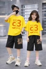 Trendy Mash Fabric Drop Shoulder Baby TShirt and Pant Set Selection | ট্রেন্ডি ম্যশ ফেব্রিক আধুনিক শিশু পোশাক সিলেকশন । MNK SHOP