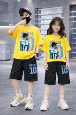 Trendy Mash Fabric Drop Shoulder Baby TShirt and Pant Set Selection | ট্রেন্ডি ম্যশ ফেব্রিক আধুনিক শিশু পোশাক সিলেকশন । MNK SHOP - Image 2