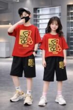 Trendy Mash Fabric Drop Shoulder Baby TShirt and Pant Set Selection | ট্রেন্ডি ম্যশ ফেব্রিক আধুনিক শিশু পোশাক সিলেকশন । MNK SHOP - Image 9