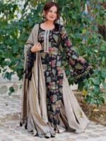 Royal Luxury Dubai Silk Digital Print Three Piece Outfit | রয়েল লাক্সারি দুবাই সিল্ক প্রিন্টেড থ্রি পিস আউটফিট । MNK SHOP - Image 6