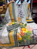 Ultra Soft Breathable Fabric Digital Print Three Piece Attire | নরম আরামদায়ক ফেব্রিক প্রিমিয়াম থ্রি পিস পোশাক । MNK SHOP - Image 4