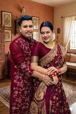 Fine Quality Stitching Saree Panjabi Couple Dress with Blouse Piece | উন্নত মানের সেলাই প্রিমিয়াম কাপল ড্রেস । MNK SHOP