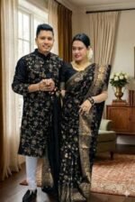 Fine Quality Stitching Saree Panjabi Couple Dress with Blouse Piece | উন্নত মানের সেলাই প্রিমিয়াম কাপল ড্রেস । MNK SHOP - Image 9