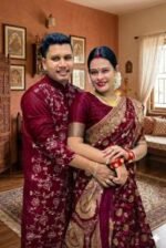Fine Quality Stitching Saree Panjabi Couple Dress with Blouse Piece | উন্নত মানের সেলাই প্রিমিয়াম কাপল ড্রেস । MNK SHOP