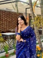 Chanderi silk Saree with blause pcs | চান্দেরি সিল্ক শাড়ি । MNK SHOP