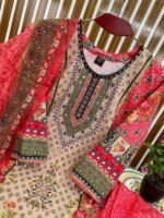 Deluxe High Density Work Digital Print Three Piece Selection | ডেলুক্স হাই ডেনসিটি কাজ ট্রেন্ডি থ্রি পিস সিলেকশন । MNK SHOP - Image 3