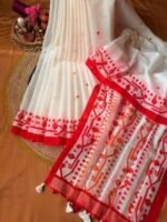 Exclusive Block Half silk screen print saree with blause pcs | এক্সক্লুসিভ ব্লক প্রিন্ট সুন্দর শাড়ি । MNK SHOP