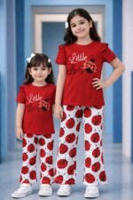 Fashionable Half Sleeve T-shirt and Pant Set, ফ্যাশনেবল হাফ স্লিভ টি-শার্ট ও প্যান্ট সেট। MNK SHOP - Image 10