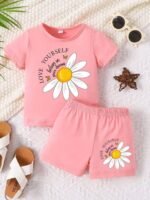 Trendy Half Sleeve T-shirt & Pant Set, ট্রেন্ডি হাফ স্লিভ টি-শার্ট ও প্যান্ট সেট। MNK SHOP - Image 9