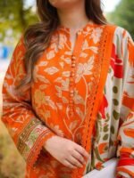 Chic Ready-to-Wear Digital Print Three Piece | স্টাইলিশ রেডিমেড লুক মেয়েদের থ্রি পিস । MNK SHOP