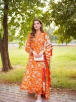 Chic Ready-to-Wear Digital Print Three Piece | স্টাইলিশ রেডিমেড লুক মেয়েদের থ্রি পিস । MNK SHOP - Image 3