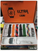 Y80 Ultra 8-in-1 Smartwatch Combo | Multi Strap Smart Watch with Accessories & Stylish Design | MNK SHOP - Image 2