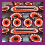7 Pieces Orange, Chocolate & White Crochet Table Mat Set with 30 Inch Table Runner | Handmade Dining Placemat Set | MNK SHOP - Image 8