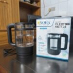 NOHA NH-EK315 B Glass Electric Kettle 1.8L | 1500W Double Layer Cordless Kettle with Auto Power Off & 360° Rotation | MNK SHOP - Image 3