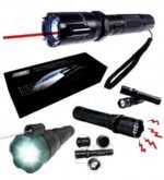 Model 288 Multifunction Dimming Light Flashlight | 3-in-1 LED Torch, Red Laser & Self-Defense Stun Gun | MNK SHOP - Image 4
