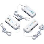 Rack Charger Anti-Slippery Power Socket | 66W Fast Charging Station | 4 USB + 2 PD Type-C | 6 Device Charging Hub | MNK SHOP - Image 7