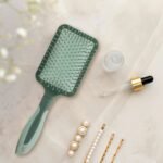 Laimei Salon Fashion Cushion Paddle Hair Brush | Ball-Tipped Bristles Detangling Comb | MNK SHOP