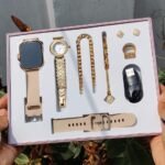 A58 Plus Ladies Smart Watch & Jewelry Combo Set | 2.01" HD Full Touch Display | Bluetooth Calling | 8-in-1 Gift Set | MNK SHOP - Image 5