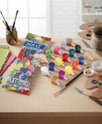 DOMS Tempera Colours 18 Shades Set | Non-Toxic Poster Paints with Brush & 18 Brilliant Colors | MNK SHOP - Image 7