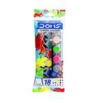 DOMS Tempera Colours 18 Shades Set | Non-Toxic Poster Paints with Brush & 18 Brilliant Colors | MNK SHOP - Image 2