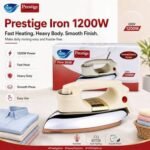 1 Piece Prestige MC/D-2051 Electric Dry Iron 1000W | Heavyweight Automatic Iron with Non-Stick Soleplate | MNK SHOP