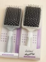 Laimei Salon Fashion Cushion Paddle Hair Brush | Ball-Tipped Bristles Detangling Comb | MNK SHOP - Image 2