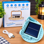 1 Piece Solar Rechargeable Camping & Desk Light FB-125 | Solar + USB Charging LED Emergency Lantern | Foldable Handle & Stand | MNK SHOP - Image 5