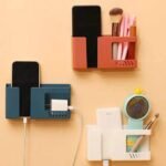 Wall-Mounted Pocket Mobile Charger Holder Stand | Compact Phone & Remote Holder | Cable Organizer | MNK SHOP - Image 7