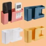 Wall-Mounted Pocket Mobile Charger Holder Stand | Compact Phone & Remote Holder | Cable Organizer | MNK SHOP - Image 6