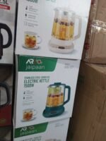 Jaipan ARE-017 Cordless Electric Kettle 2.0L | 1500W Stainless Steel & Glass Kettle with Infuser, Digital Base & Auto Power-Off | MNK SHOP - Image 4